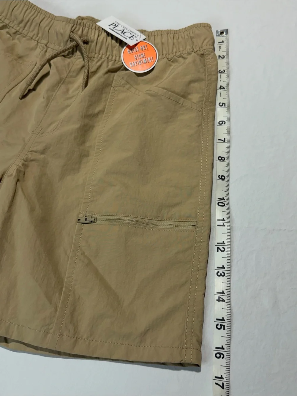 The Children's Place Khaki Athletic Drawstring Shorts